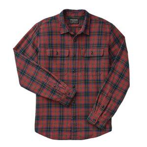 Filson Sz. XXXL Black/Red/Green 100% Cotton Long Sleeve Button Up Scout Shirt